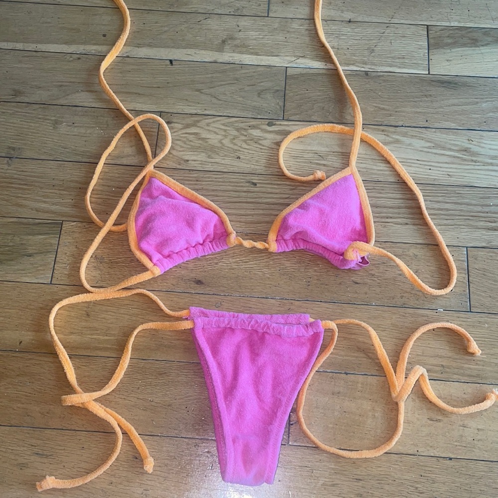 Pink And Orange Bikini! Gem